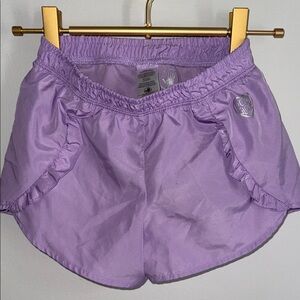 Body Glove Lilac Ruffle Trim Girls 6x Athletic Shorts